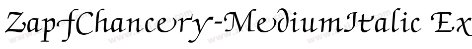 ZapfChancery-MediumItalic Ex字体转换